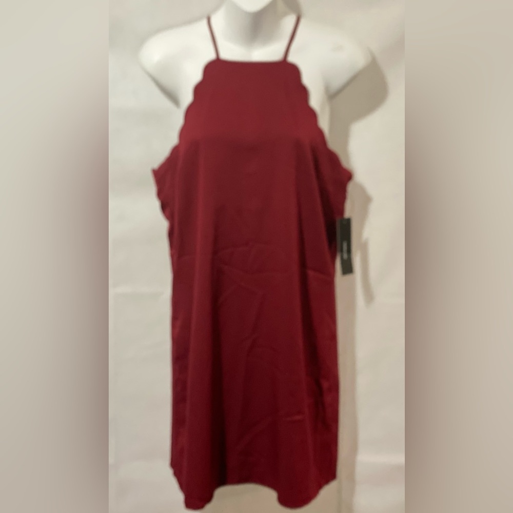 Lulus dark red dress size small nwt